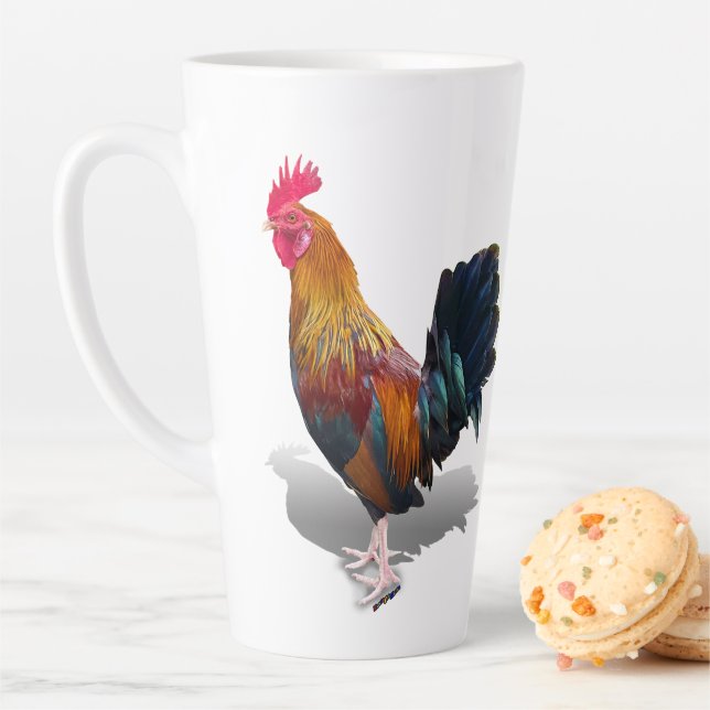 Caneca De Café Latte Key West - Rooster Gypsy (In Situ)