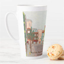 "King Street, Charleston, SC 1990", caneca latte