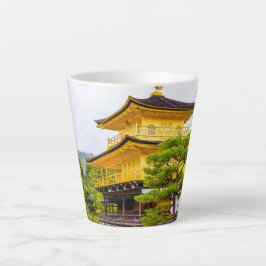 Caneca De Café Latte Kinkaku-ji, pavilhão de ouros, Quioto