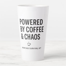 Caneca De Café Latte Kit de Sobrevivência do Novo Pai Alimentado por Ca