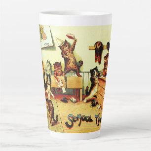 Caneca De Café Latte Kitten Classroom Chaos Louis Wain
