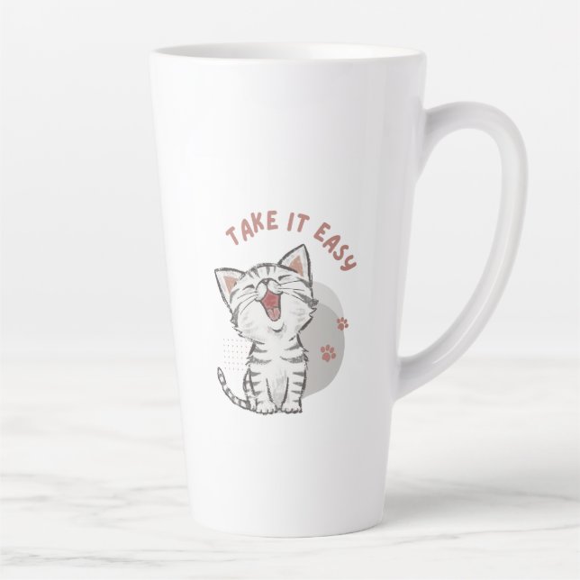 Caneca De Café Latte Kitten Latte Mug (Direita)