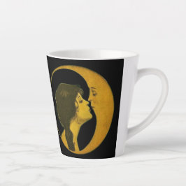 Caneca De Café Latte Klimt-Inspired Surreal Collage