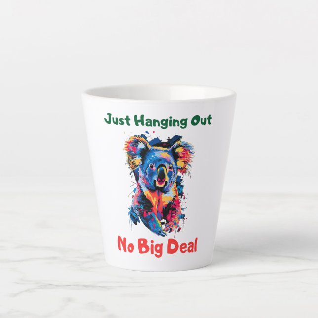 Caneca De Café Latte Koala (Frente)