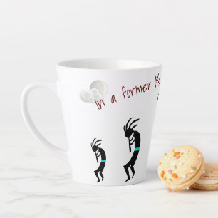 Caneca De Café Latte Kokopelli — antiga vida — latte mug