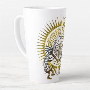 Caneca De Café Latte Kokopelli Duo - Homem No Maze - Sun 1
