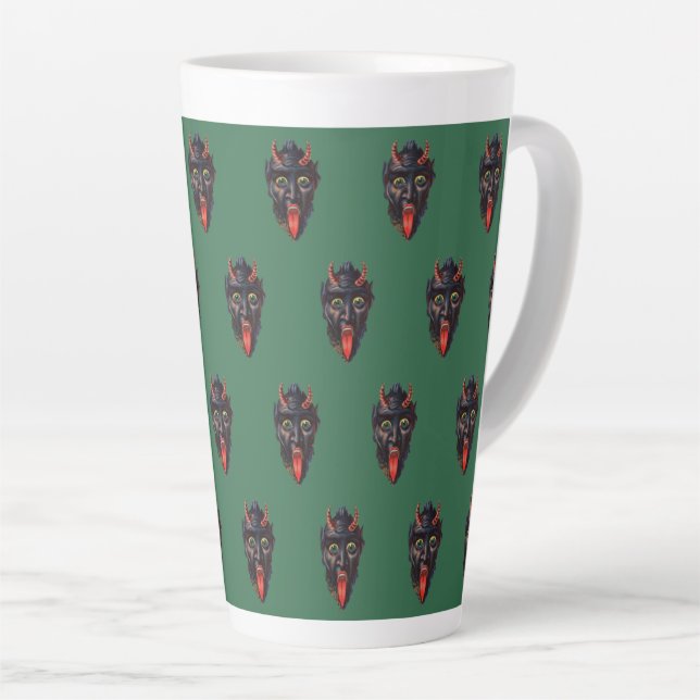 Caneca De Café Latte Krampus (Ângulo direito)