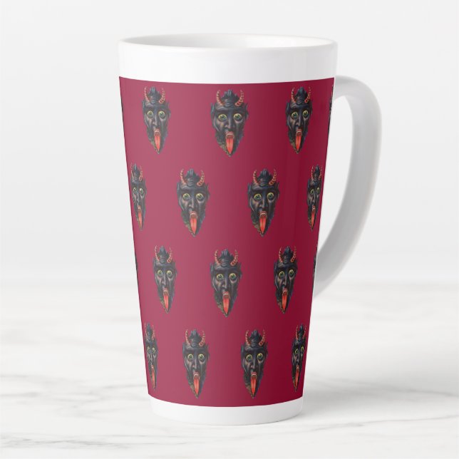 Caneca De Café Latte Krampus Christmas (Ângulo direito)