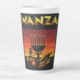 Caneca De Café Latte Kwanzaa