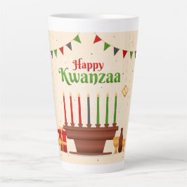 Caneca De Café Latte Kwanzaa