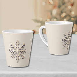 Caneca De Café Latte Lã de lata de fenda de neve legante