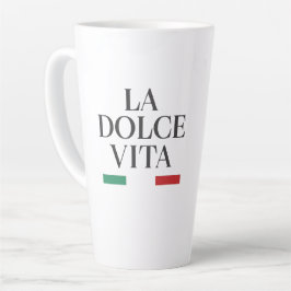 Caneca De Café Latte La Dolce Vita Milk Mug