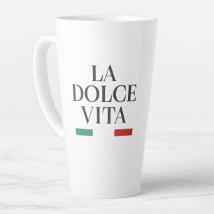 Caneca De Café Latte La Dolce Vita Milk Mug