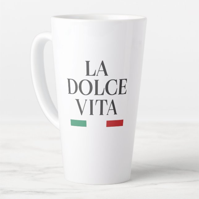 Caneca De Café Latte La Dolce Vita Milk Mug (Ângulo esquerdo)