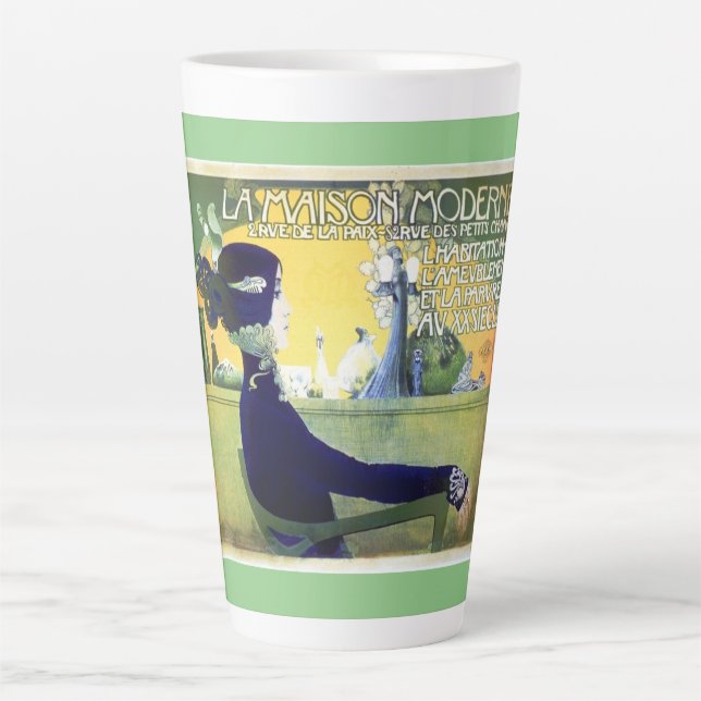 Caneca De Café Latte La Maison Moderne Art Noveau (Frente)
