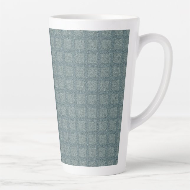 Caneca De Café Latte Lã Tweedy Cinza e Salvia (Direita)
