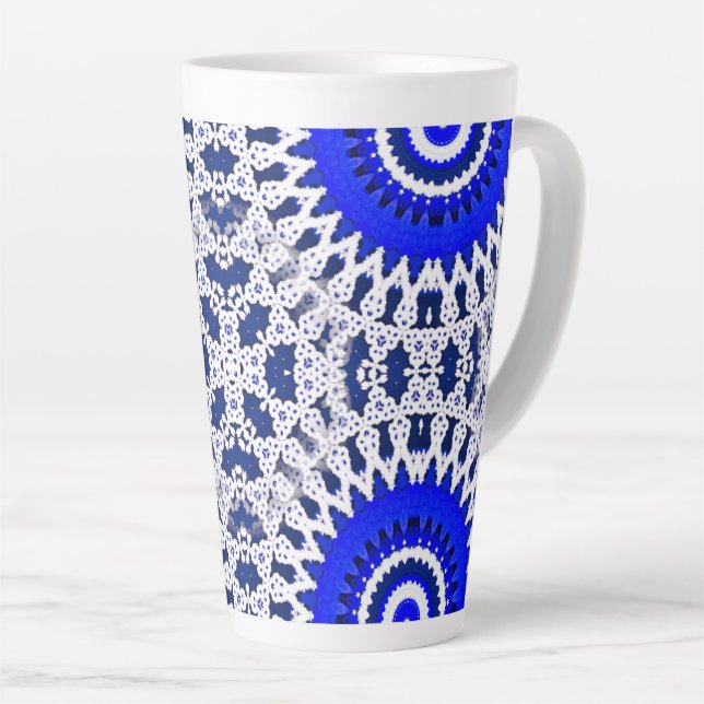 Caneca De Café Latte Lace latte mug (Ângulo direito)