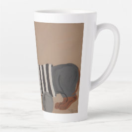 Caneca De Café Latte Ladrão de Petiscos Dachshund Presidiário