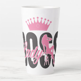 Caneca De Café Latte Lady Boss Typografia