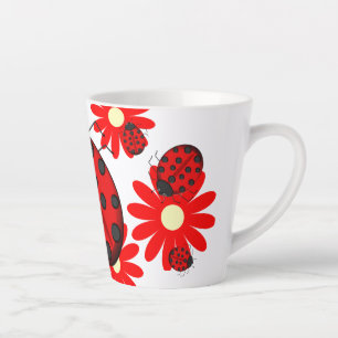 Caneca De Café Latte Ladybug Latte Mug