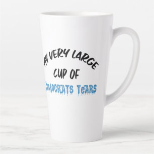 Caneca De Café Latte Lágrimas dos Democratas