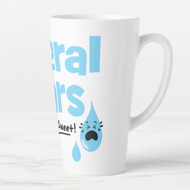 Caneca De Café Latte Lágrimas Liberal Tão Doce (Direita)