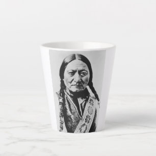 Caneca De Café Latte Lakota Chefe Rende: Sentado Bull Fort Buford