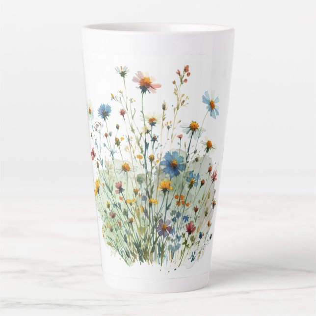 Caneca De Café Latte Lama grande latta, meu lugar mais maravilhoso, Var (Frente)