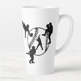 Caneca De Café Latte Lâmina de baseball
