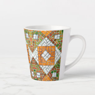 Caneca De Café Latte Lâmina de Lata de MOSAIC AUTUMN