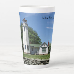Caneca De Café Latte Lâmina de leite branca
