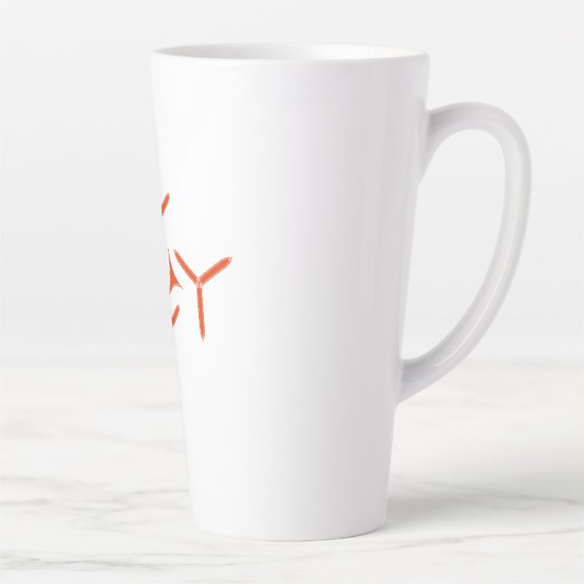 Caneca De Café Latte Lâmina Gótica Latte Mug (Direita)