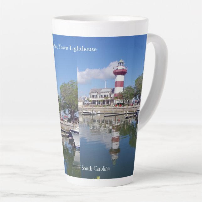 Caneca De Café Latte Lâmpada de abrigo de Harbor (Ângulo direito)