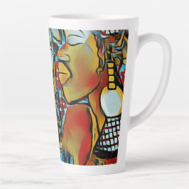 Caneca De Café Latte Lâmpada de Reflexão