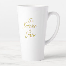 Caneca De Café Latte Lâmpada Latte Alta de Poder de Amor