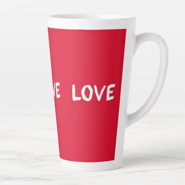 Caneca De Café Latte Lâmpadas e Copas (Direita)