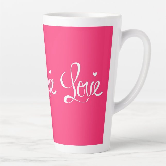 Caneca De Café Latte Lâmpadas e Copas (Direita)