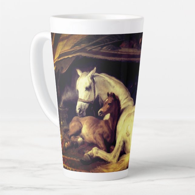 Caneca De Café Latte Landseer The Arab Tent (Ângulo esquerdo)