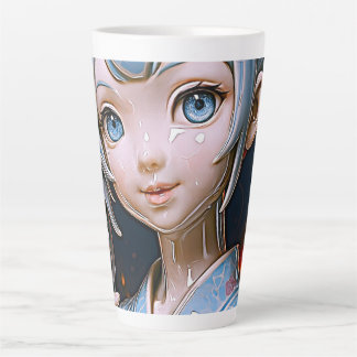 Caneca De Café Latte Lantern Festival Porcelain Waifu