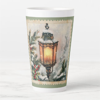 Caneca De Café Latte lanterna de Natal