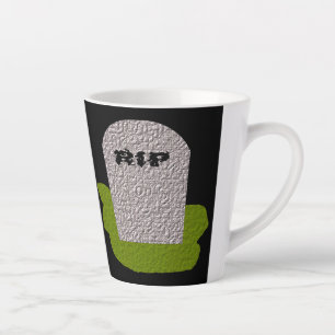 Caneca De Café Latte Lápide RIP