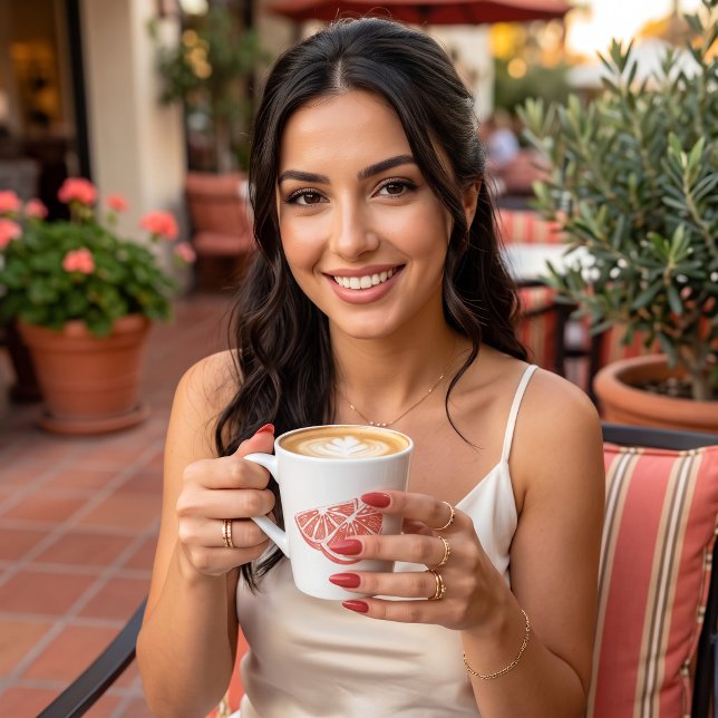 Caneca De Café Latte Laranja (Criador carregado)