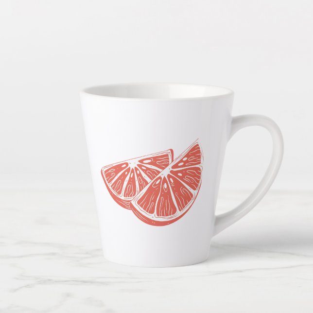 Caneca De Café Latte Laranja (Direita)