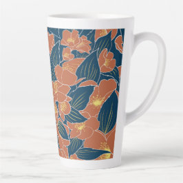 Caneca De Café Latte Laranjas doces