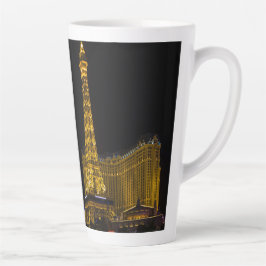 Caneca De Café Latte Las Vegas à noite em Skyline