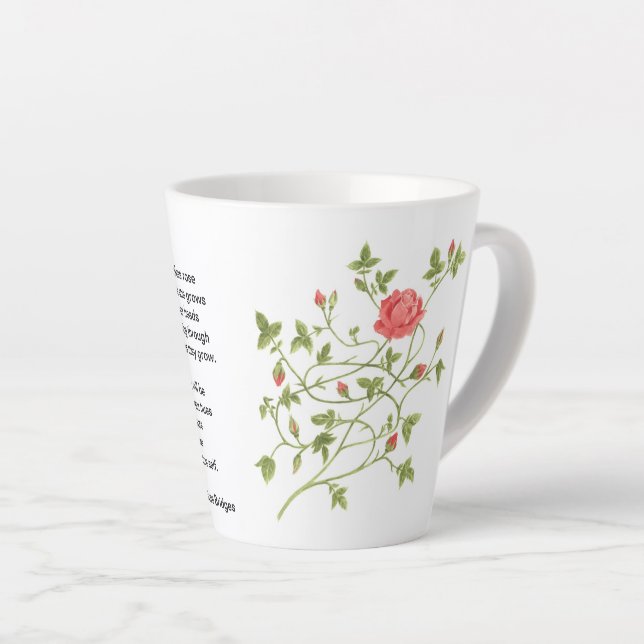 Caneca De Café Latte Lata (Ângulo direito)