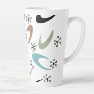 Caneca De Café Latte Lata Atômica do século médio