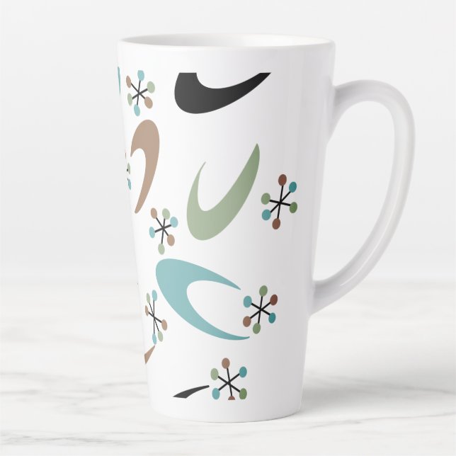 Caneca De Café Latte Lata Atômica do século médio (Direita)