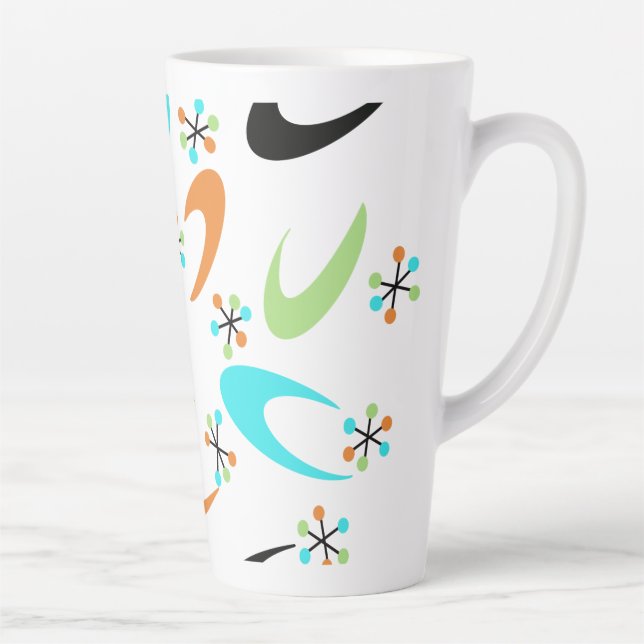 Caneca De Café Latte Lata Atômica do século médio (Direita)