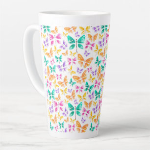 Caneca De Café Latte Lata-Borboleta